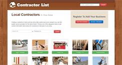 Desktop Screenshot of contractorlist.org